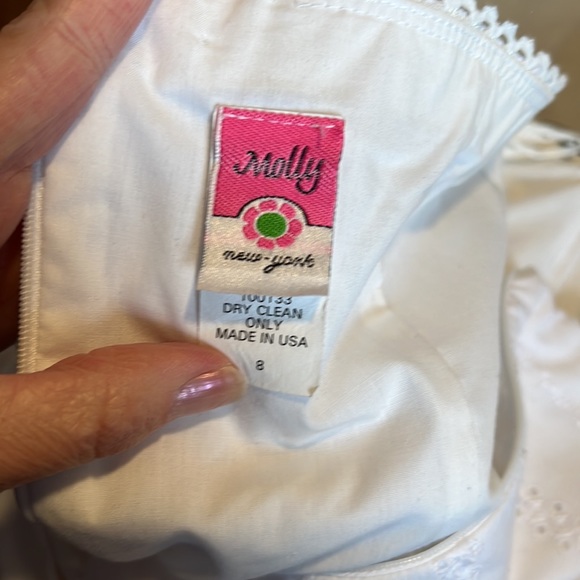 Molly strapless white tea length dress size 8 - Picture 4 of 5